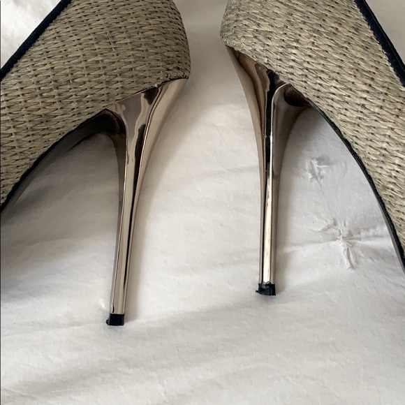 SOLD Kathryn Amberleigh Raffia Stilettos size 8 - Picture 5 of 8